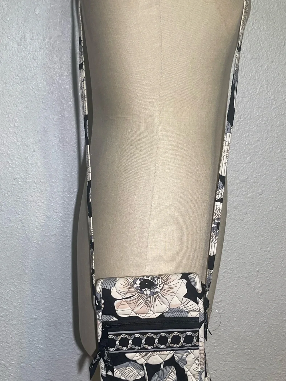 Vera Bradley Black Floral Crossbody Bag